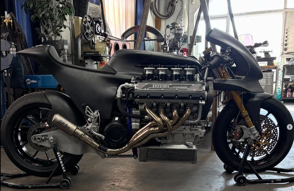Ferrari Engine in a Motorcycle: An Insane Custom Build by Hazan Motorworks