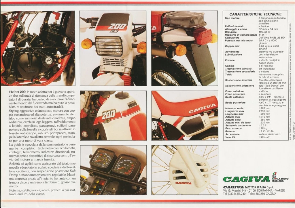 Cagiva Elefant 200 (1985 - 86)