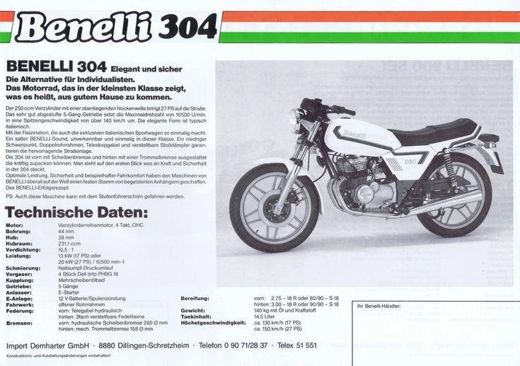 Benelli 304 (1984 - 88)