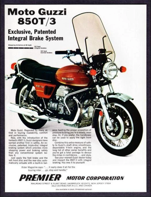 Moto Guzzi 850 T3 Windshield (1975)